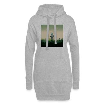 Lonely Voyager 059 - Hoodie-Kleid - Grau meliert - Vorne
