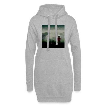 Lonely Voyager 049 - Hoodie-Kleid - Grau meliert - Vorne