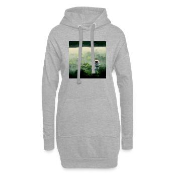 Lonely Voyager 046 - Hoodie-Kleid - Grau meliert - Vorne