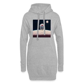 Lonely Voyager 070 - Hoodie-Kleid - Grau meliert - Vorne