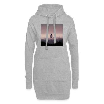 Lonely Voyager 078 - Hoodie-Kleid - Grau meliert - Vorne
