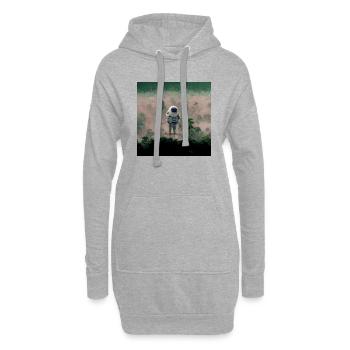 Lonely Voyager 058 - Hoodie-Kleid - Grau meliert - Vorne