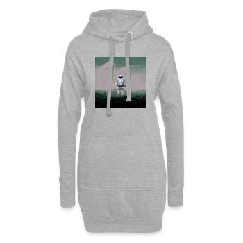 Lonely Voyager 064 - Hoodie-Kleid - Grau meliert - Vorne