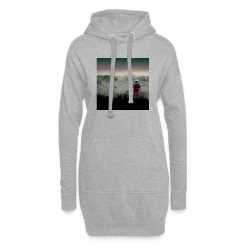Lonely Voyager 077 - Hoodie-Kleid - Grau meliert - Vorne