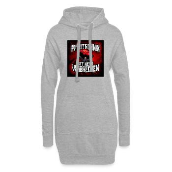 Pyrotechnik ist kein verbrechen! - Hoodie-Kleid - Grau meliert - Vorne