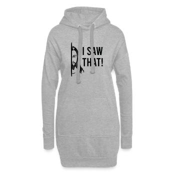 I Saw That Jesus - Hoodie-Kleid - Grau meliert - Vorne