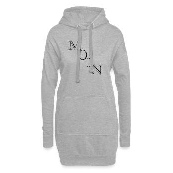 Moin moinsen moin moin - Hoodie-Kleid - Grau meliert - Vorne