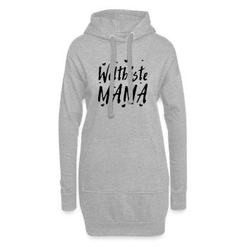 Weltbeste Mama | Mutter | Mama | Eltern | Frau - Hoodie-Kleid - Grau meliert - Vorne