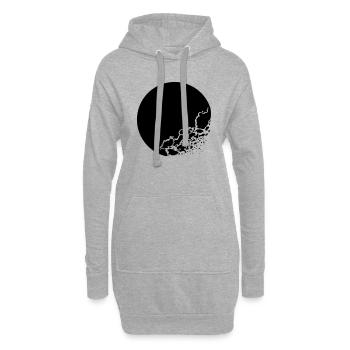 Moon - Hoodie-Kleid - Grau meliert - Vorne