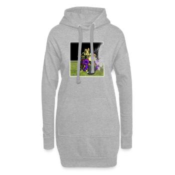 Steam Pro Biker - Game Over - Hoodie-Kleid - Grau meliert - Vorne