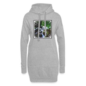 Infinity-Wald - Hoodie-Kleid - Grau meliert - Vorne