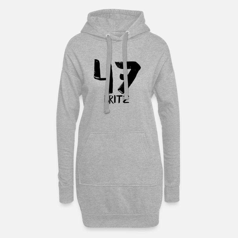 47 britz black - Hoodie-Kleid - Grau meliert