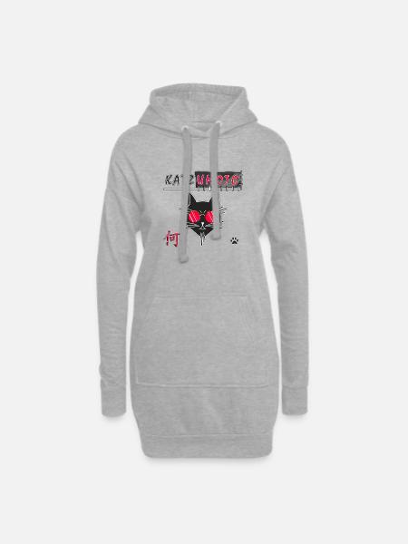 Katzumoto - Hoodie Dress - heather grey