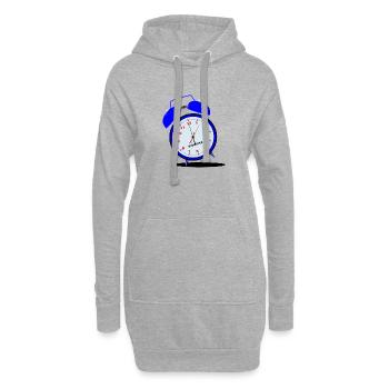 Lauter Wecker klingeln - Hoodie-Kleid - Grau meliert - Vorne