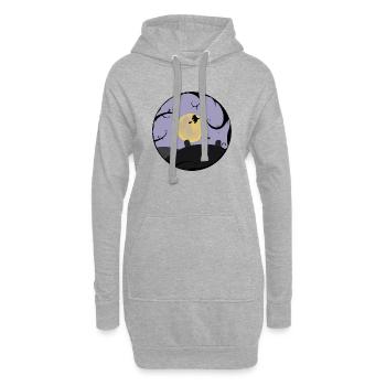 Halloween Witch - Hoodie-Kleid - Grau meliert - Vorne