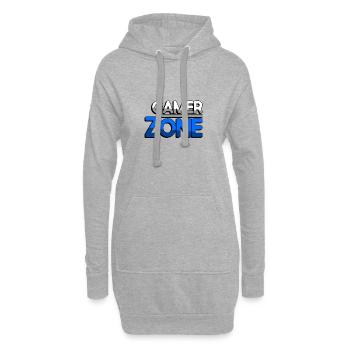 GAMER ZONE (Blau) - Gaming - Hoodie-Kleid - Grau meliert - Vorne