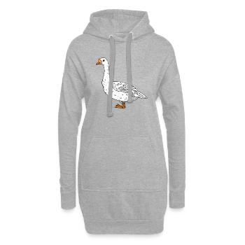 Gans - Hoodie-Kleid - Grau meliert - Vorne