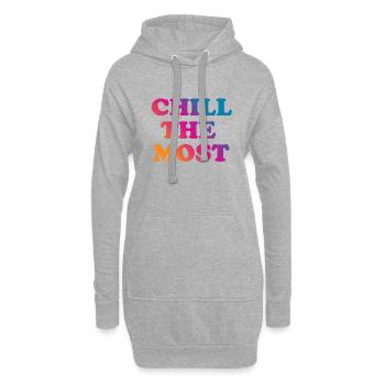 Chill the Most - Hoodie-Kleid - Grau meliert - Vorne
