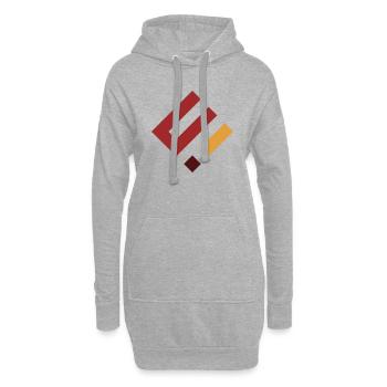 E Bekleidungsmarke - Hoodie-Kleid - Grau meliert - Vorne