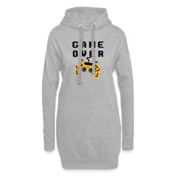 Fin du jeu - Sweat-shirt à capuche long Femme - gris chiné - Devant