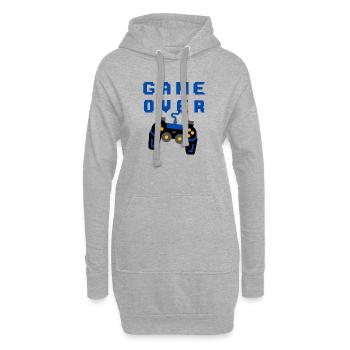 Fin du jeu - Sweat-shirt à capuche long Femme - gris chiné - Devant