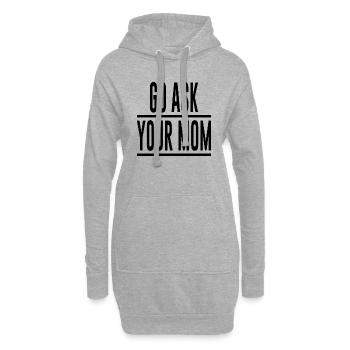 Go Ask Your Mom - Hoodie-Kleid - Grau meliert - Vorne