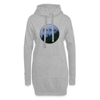 Pure Nature - Sweat-shirt à capuche long Femme - gris chiné - Devant