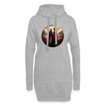 Dieu et le Ciel - Sweat-shirt à capuche long Femme - gris chiné - Devant