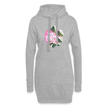 HUM You Grow Girl - Hoodie-Kleid - Grau meliert - Vorne