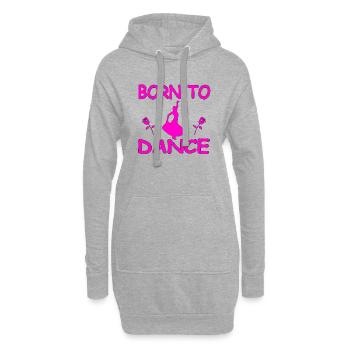 Tanzen - Hoodie-Kleid - Grau meliert - Vorne
