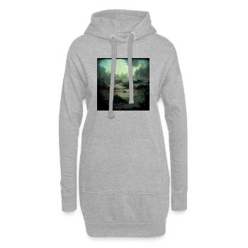 Stellen Sie Sich Vor, Es Ist Krieg Und Niemand - Hoodie-Kleid - Grau meliert - Vorne