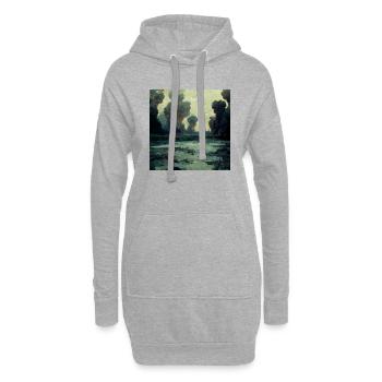Stellen Sie Sich Vor, Es Ist Krieg Und Niemand - Hoodie-Kleid - Grau meliert - Vorne