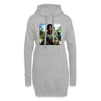 Schöne US Army Combat Medical Painting - Hoodie-Kleid - Grau meliert - Vorne