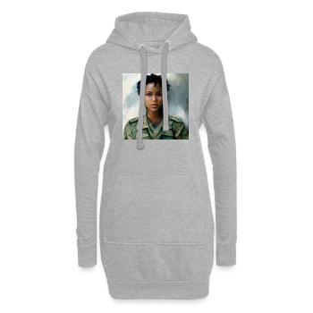 Schöne US Army Combat Medical Painting - Hoodie-Kleid - Grau meliert - Vorne