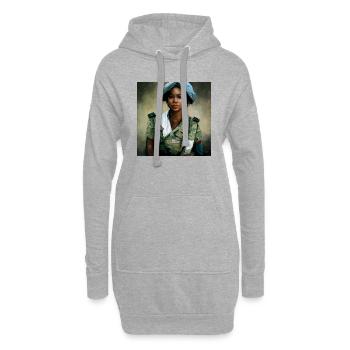 Schöne US Army Combat Medical Painting - Hoodie-Kleid - Grau meliert - Vorne