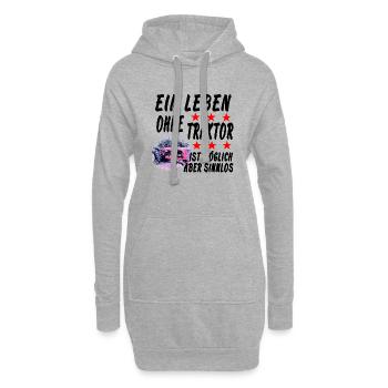 Traktor - Hoodie-Kleid - Grau meliert - Vorne