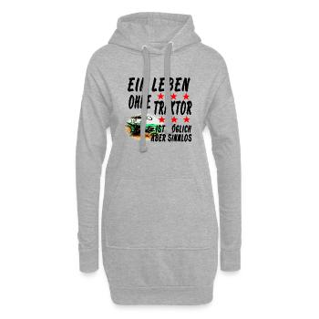 Traktor - Hoodie-Kleid - Grau meliert - Vorne