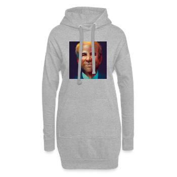 Président Usa - Sweat-shirt à capuche long Femme - gris chiné - Devant