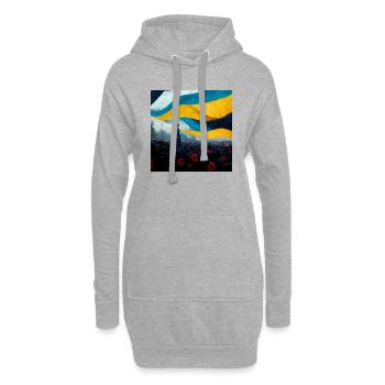 Sieg Der Ukraine - Hoodie-Kleid - Grau meliert - Vorne