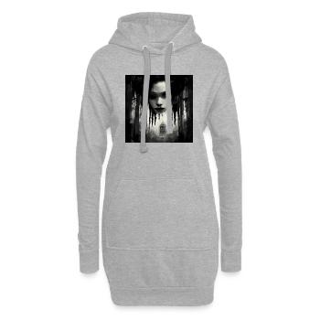 Der Sound Of Silence Horror - Hoodie-Kleid - Grau meliert - Vorne
