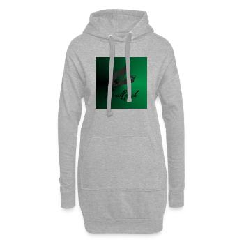 Wolf king - Hoodie Dress - heather grey - Front