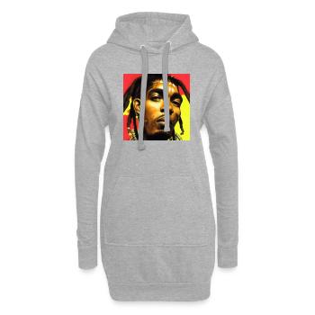 Le gangster jamaïcain Kartel - Sweat-shirt à capuche long Femme - gris chiné - Devant