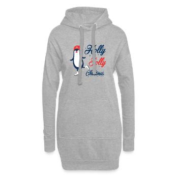 Merry christmas - Hoodie-Kleid - Grau meliert - Vorne