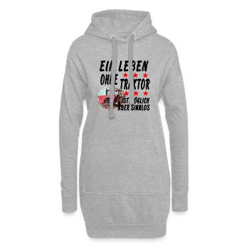 Traktor - Hoodie-Kleid - Grau meliert - Vorne