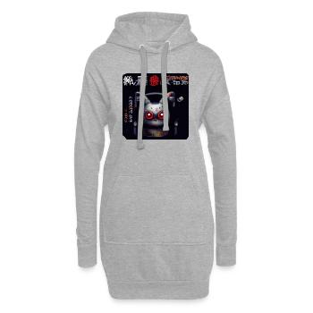 Personnage - Sweat-shirt à capuche long Femme - gris chiné - Devant