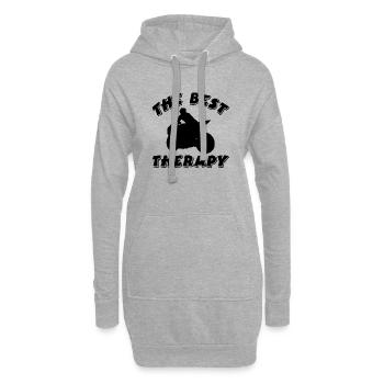 Motocyclette - Sweat-shirt à capuche long Femme - gris chiné - Devant