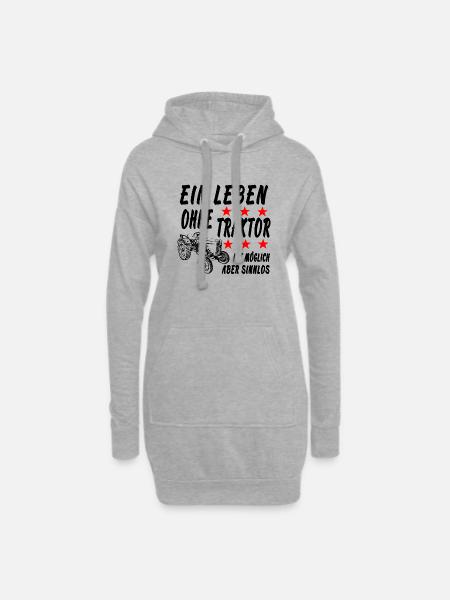 Traktor - Hoodie-Kleid - Grau meliert