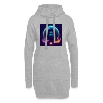 Magical Aquarius - Hoodie-Kleid - Grau meliert - Vorne