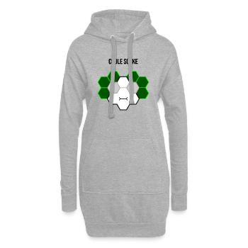 Coole Socke - Hoodie-Kleid - Grau meliert - Vorne