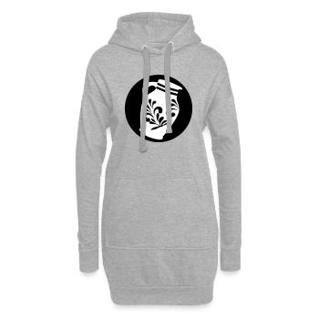 Bembel Design #Bembel #FrankfurtDesign - Hoodie-Kleid - Grau meliert - Vorne